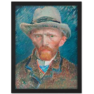 Artery8 Vincent Van Gogh Self Portrait Illustration Artwork Framed Wall Art Print 18X24 Inch Artery8 Vincent Van Gogh Self Portrait Illustration Artwork Framed Wall Art Print 18X24 Inch