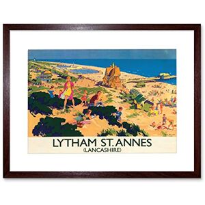 Wee Blue Coo England Lancashire Lytham St Annes British Rail Picture Framed Wall Art Print Wee Blue Coo England Lancashire Lytham St Annes British Rail Picture Framed Wall Art Print