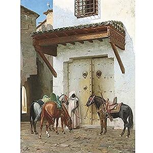 Fine Art Prints Gerome Horses Held By Slave Painting Art Print Canvas Premium Wall Decor Poster Mural Fine Art Prints Gerome Horses Held By Slave Painting Art Print Canvas Premium Wall Decor Poster Mural
