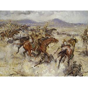 Fine Art Prints Dugdale Charge 2nd Lancers El Afuli WWI War Painting Extra Large Art Print Wall Mural Poster Premium XL Fine Art Prints Dugdale Charge 2nd Lancers El Afuli WWI War Painting Extra Large Art Print Wall Mural Poster Premium XL