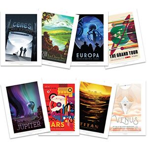 Doppelganger33 LTD NASA Poster Space Grand Tour Travel Advert Pack x 8 Posters Unframed Art Prints Doppelganger33 LTD NASA Poster Space Grand Tour Travel Advert Pack x 8 Posters Unframed Art Prints