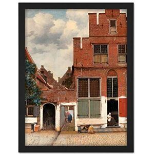 Artery8 Vermeer View Of Houses In Delft The Little Street Artwork Framed Wall Art Print 18X24 Inch Artery8 Vermeer View Of Houses In Delft The Little Street Artwork Framed Wall Art Print 18X24 Inch