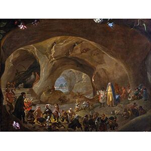 Artery8 Saftleven Temptation Of St Anthony Religious Painting Premium Wall Art Canvas Print 18X24 Inch Artery8 Saftleven Temptation Of St Anthony Religious Painting Premium Wall Art Canvas Print 18X24 Inch