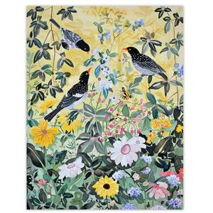 Artery8 Birds in Blooming Spring Wildflower Field Living Room Extra Large XL Wall Art Poster Print Artery8 Birds in Blooming Spring Wildflower Field Living Room Extra Large XL Wall Art Poster Print
