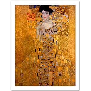 Wee Blue Coo Klimt Portrait Adele Bloch Bauer Artwork Framed Wall Art Print 18X24 Inch Wee Blue Coo Klimt Portrait Adele Bloch Bauer Artwork Framed Wall Art Print 18X24 Inch