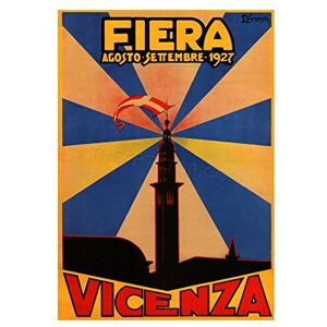 Wee Blue Coo Vintage Ad Festival Vicenza Basilica Italy Wall Art Print Wee Blue Coo Vintage Ad Festival Vicenza Basilica Italy Wall Art Print