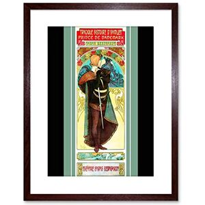 Wee Blue Coo 9x7 '' VINTAGE MUCHA HAMLET NOUVEAU SHAKESPEARE FRAMED ART PRINT F97X1702 Wee Blue Coo 9x7 '' VINTAGE MUCHA HAMLET NOUVEAU SHAKESPEARE FRAMED ART PRINT F97X1702