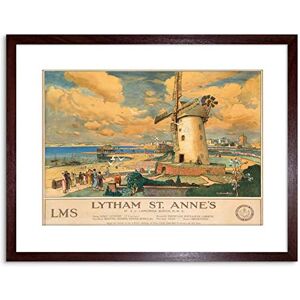 Wee Blue Coo 9x7 '' TRAVEL LANCASHIRE LYTHAM ST ANNES WINDMILL FRAMED ART PRINT F97X1231 Wee Blue Coo 9x7 '' TRAVEL LANCASHIRE LYTHAM ST ANNES WINDMILL FRAMED ART PRINT F97X1231