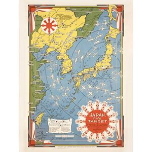 Artery8 1942 Ernest Dudley Chase Japan Target Map Premium Wall Art Canvas Print 18X24 Inch Artery8 1942 Ernest Dudley Chase Japan Target Map Premium Wall Art Canvas Print 18X24 Inch