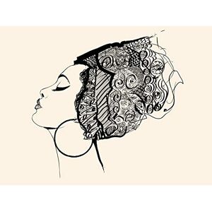 Wee Blue Coo Woman With Headdress Large Wall Art Print Canvas Premium Poster Wee Blue Coo Woman With Headdress Large Wall Art Print Canvas Premium Poster