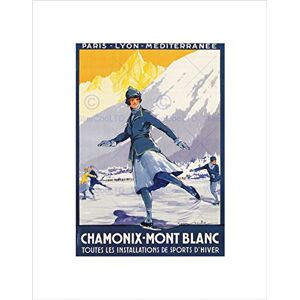 Wee Blue Coo TRAVEL CHAMONIX MONT BLANC ALPINE RESORT WINTER SPORT SKATING ART PRINT B12X6366 Wee Blue Coo TRAVEL CHAMONIX MONT BLANC ALPINE RESORT WINTER SPORT SKATING ART PRINT B12X6366