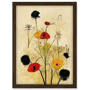 Doppelganger33 LTD Red Poppies And Yellow Marigolds Wild Flowers Artwork Framed A3 Wall Art Print Doppelganger33 LTD Red Poppies And Yellow Marigolds Wild Flowers Artwork Framed A3 Wall Art Print