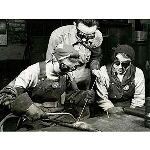 Wee Blue Coo Vintage B&W Factory Industry Workers Plant Tubular Steel Weld Art Print Poster Wall Decor 12X16 Inch Wee Blue Coo Vintage B&W Factory Industry Workers Plant Tubular Steel Weld Art Print Poster Wall Decor 12X16 Inch
