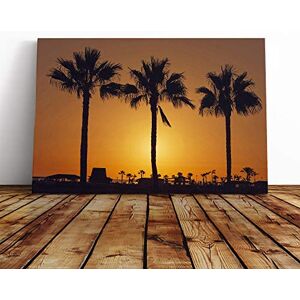 Big Box Art Canvas Print Wall Art Landscape Sunset Palm Trees Mounted and Stretched Box Frame Picture Home Decor for Kitchen, Living, Dining Room, Bedroom, Hallway, Multi-Colour, 24x16 Inch Big Box Art Canvas Print Wall Art Landscape Sunset Palm Trees Mounted and Stretched Box Frame Picture Home Decor for Kitchen, Living, Dining Room, Bedroom, Hallway, Multi-Colour, 24x16 Inch