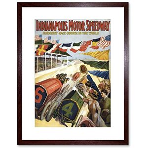 Wee Blue Coo Ad Race Sport Indianapolis Motor Speedway Framed Wall Art Print Wee Blue Coo Ad Race Sport Indianapolis Motor Speedway Framed Wall Art Print