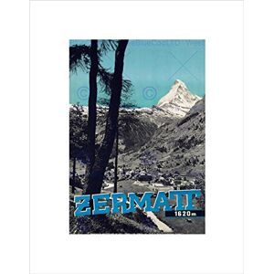 Wee Blue Coo TRAVEL TOURISM ZERMATT SWITZERLAND ALPINE MOUNTAIN FRAMED ART PRINT B12X7349 Wee Blue Coo TRAVEL TOURISM ZERMATT SWITZERLAND ALPINE MOUNTAIN FRAMED ART PRINT B12X7349
