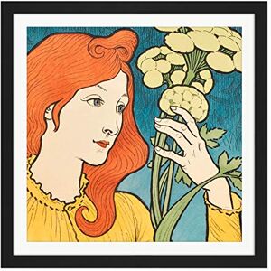 Artery8 Grasset Salon Des Cent 2nd Exhibition Nouveau Artwork Square Wooden Framed Wall Art Print Picture 16X16 Inch Artery8 Grasset Salon Des Cent 2nd Exhibition Nouveau Artwork Square Wooden Framed Wall Art Print Picture 16X16 Inch