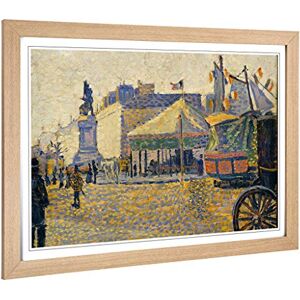 Big Box Art Framed Print of Paul Signac Place Clichy Design Wall Art Picture Home Decor for Kitchen, Living, Dining Room, Bedroom, Hallway, Office, Oak, A2 / 24.5x18 Inch / 62x45cm Big Box Art Framed Print of Paul Signac Place Clichy Design Wall Art Picture Home Decor for Kitchen, Living, Dining Room, Bedroom, Hallway, Office, Oak, A2 / 24.5x18 Inch / 62x45cm
