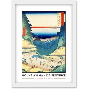 Wee Blue Coo Mount Asama, Teahouses on the Mountain Pass Ise Province Utagawa Hiroshige Japanese Woodblock Classic Collection Artwork Framed Wall Art Print A4 Wee Blue Coo Mount Asama, Teahouses on the Mountain Pass Ise Province Utagawa Hiroshige Japanese Woodblock Classic Collection Artwork Framed Wall Art Print A4