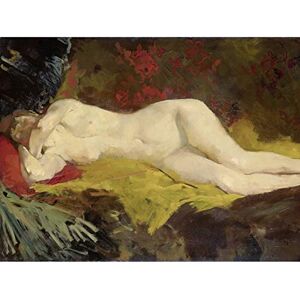 Artery8 George Breitner Reclining Nude Painting Art Print Canvas Premium Wall Decor Poster Mural Artery8 George Breitner Reclining Nude Painting Art Print Canvas Premium Wall Decor Poster Mural