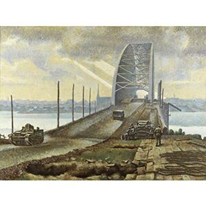 Fine Art Prints Colville Nijmegen Bridge Holland WWII War Painting Large Wall Art Print Canvas Premium Mural Fine Art Prints Colville Nijmegen Bridge Holland WWII War Painting Large Wall Art Print Canvas Premium Mural