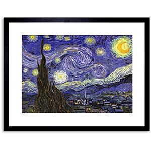 Wee Blue Coo Vincent Van Gogh Starry Night Old Master Framed Wall Art Print Wee Blue Coo Vincent Van Gogh Starry Night Old Master Framed Wall Art Print