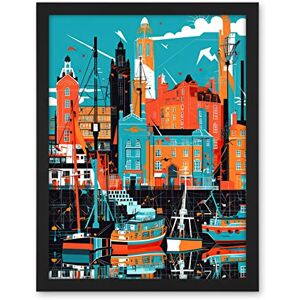 Artery8 Liverpool Royal Albert Dock Waterfront Cityscape Artwork Framed Wall Art Print 18X24 Inch Artery8 Liverpool Royal Albert Dock Waterfront Cityscape Artwork Framed Wall Art Print 18X24 Inch