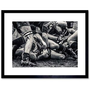Wee Blue Coo Photo Sport Rugby Football Scrum Players Ball Picture Framed Wall Art Print Wee Blue Coo Photo Sport Rugby Football Scrum Players Ball Picture Framed Wall Art Print