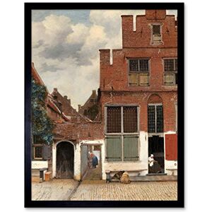 Artery8 Vermeer View Of Houses In Delft The Little Street Art Print Framed Poster Wall Decor 12x16 inch Artery8 Vermeer View Of Houses In Delft The Little Street Art Print Framed Poster Wall Decor 12x16 inch