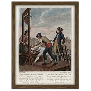 Artery8 Execution Robespierre Guillotine French Revolution Artwork Framed Wall Art Print 18X24 Inch Artery8 Execution Robespierre Guillotine French Revolution Artwork Framed Wall Art Print 18X24 Inch