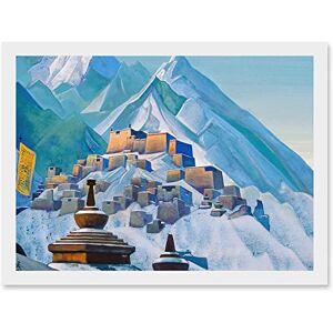 Artery8 Roerich Tibet Himalayas Symbolist Mountain Landscape Painting Artwork Framed Wall Art Print A4 Artery8 Roerich Tibet Himalayas Symbolist Mountain Landscape Painting Artwork Framed Wall Art Print A4