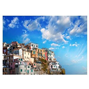 Wee Blue Coo Photo Cityscape Pretty Italian Houses Hill Cliff Sky Wall Art Print Wee Blue Coo Photo Cityscape Pretty Italian Houses Hill Cliff Sky Wall Art Print