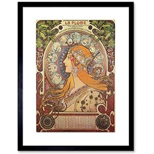 Wee Blue Coo Alphonse Mucha Art Nouveau Old Master Picture Framed Wall Art Print Wee Blue Coo Alphonse Mucha Art Nouveau Old Master Picture Framed Wall Art Print