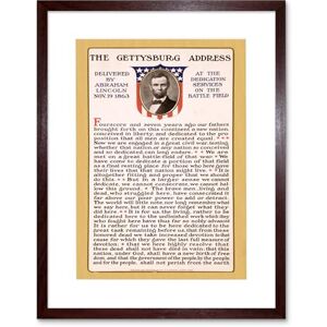 Wee Blue Coo War American Civil Lincoln Gettysburg Address President Framed Wall Art Print Wee Blue Coo War American Civil Lincoln Gettysburg Address President Framed Wall Art Print