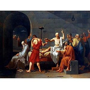 Wee Blue Coo Painting Historic Study Greece David Death Socrates Art Print Poster Wall Decor 12X16 Inch Wee Blue Coo Painting Historic Study Greece David Death Socrates Art Print Poster Wall Decor 12X16 Inch