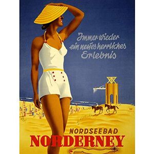 Wee Blue Coo Travel Tourism Norderney Beach Germany Sun Sand Sea Art Print Poster Wall Decor 12X16 Inch Wee Blue Coo Travel Tourism Norderney Beach Germany Sun Sand Sea Art Print Poster Wall Decor 12X16 Inch