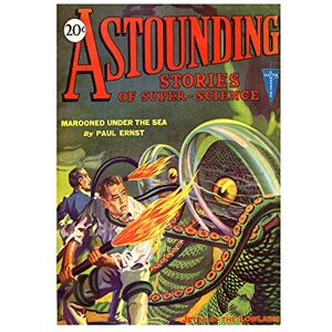 Wee Blue Coo Comic Astounding Stories Super Science Octopus Wall Art Print Wee Blue Coo Comic Astounding Stories Super Science Octopus Wall Art Print