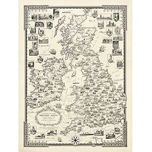 Artery8 1935 Ernest Dudley Chase Pictorial Map British Isles Art Print Canvas Premium Wall Decor Poster Mural Artery8 1935 Ernest Dudley Chase Pictorial Map British Isles Art Print Canvas Premium Wall Decor Poster Mural