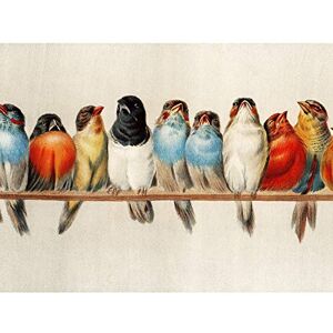 Artery8 Giacomelli Perch Of Birds Painting Premium Wall Art Canvas Print 18X24 Inch Artery8 Giacomelli Perch Of Birds Painting Premium Wall Art Canvas Print 18X24 Inch
