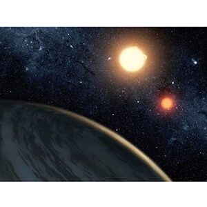Fine Art Prints Space NASA Planet Kepler-16b Binary Star Illustration Large Wall Art Poster Print Thick Paper 18X24 Inch Fine Art Prints Space NASA Planet Kepler-16b Binary Star Illustration Large Wall Art Poster Print Thick Paper 18X24 Inch