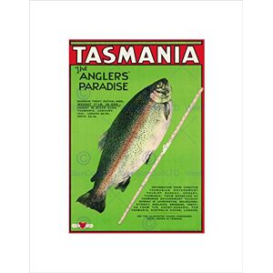 Wee Blue Coo Travel Tasmania Fishing Game Sport Trout Fish Australia Wall Art Print Wee Blue Coo Travel Tasmania Fishing Game Sport Trout Fish Australia Wall Art Print