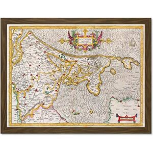 Wee Blue Coo Map Antique Mercator Holland Netherlands Sea Ocean Art Large Framed Art Print Poster Wall Decor 18x24 inch Wee Blue Coo Map Antique Mercator Holland Netherlands Sea Ocean Art Large Framed Art Print Poster Wall Decor 18x24 inch