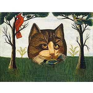 Fine Art Prints Birds Trees Surreal American The Cat Naive Painting Unframed Wall Art Print Poster Home Decor Premium Fine Art Prints Birds Trees Surreal American The Cat Naive Painting Unframed Wall Art Print Poster Home Decor Premium