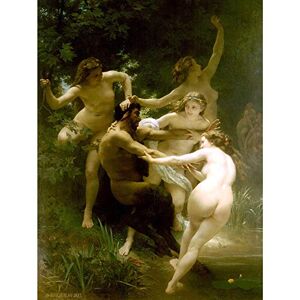 Wee Blue Coo William Adolphe Bouguereau Nymphs Satyr Old Master Painting Art Print Poster Wall Decor 12X16 Inch Wee Blue Coo William Adolphe Bouguereau Nymphs Satyr Old Master Painting Art Print Poster Wall Decor 12X16 Inch