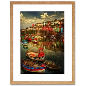 Wee Blue Coo Photo Cityscape Brixham Devon England Boats Harbour Framed Wall Art Print Wee Blue Coo Photo Cityscape Brixham Devon England Boats Harbour Framed Wall Art Print