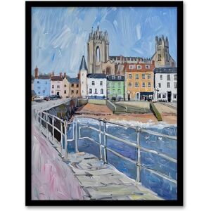 Artery8 Bridlington Pier Shore Painting Yorkshire Sunny Living Room Artwork Framed Wall Art Print A4 Artery8 Bridlington Pier Shore Painting Yorkshire Sunny Living Room Artwork Framed Wall Art Print A4