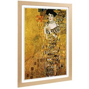 Big Box Art Framed Print of Gustav Klimt Portrait of Adele Bloch-Bauer 2 Design Wall Art Picture Home Decor for Kitchen, Living Room, Bedroom, Hallway, Oak, A2 / 24.5x18 Inch / 62x45cm Big Box Art Framed Print of Gustav Klimt Portrait of Adele Bloch-Bauer 2 Design Wall Art Picture Home Decor for Kitchen, Living Room, Bedroom, Hallway, Oak, A2 / 24.5x18 Inch / 62x45cm