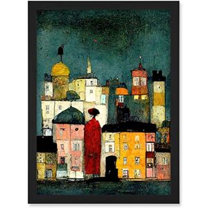 Doppelganger33 LTD Onlooker Quirky Colourful Street Scene Artwork Framed A3 Wall Art Print Doppelganger33 LTD Onlooker Quirky Colourful Street Scene Artwork Framed A3 Wall Art Print