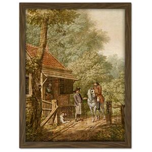 Artery8 Andriessen Dutch Landscape House Horse Painting Artwork Framed Wall Art Print 18X24 Inch Artery8 Andriessen Dutch Landscape House Horse Painting Artwork Framed Wall Art Print 18X24 Inch
