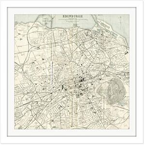 Artery8 Map 1935 Edinburgh City Scotland Plan Chart Square Wooden Framed Wall Art Print Picture 16X16 Inch Artery8 Map 1935 Edinburgh City Scotland Plan Chart Square Wooden Framed Wall Art Print Picture 16X16 Inch